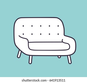 Sofa vector icon.