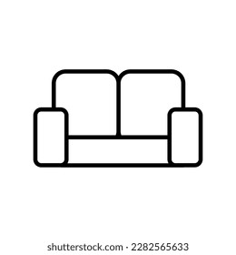 Sofa vector icon flat illustration on white background..eps