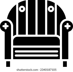 Sofa Vector Icon Glyph Style