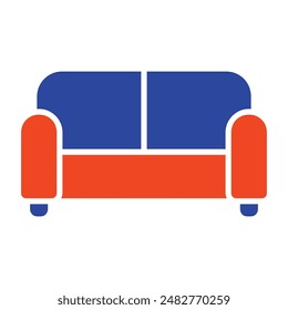 Sofa-Vektorgrafik-Symbol. Graph-Symbol für Möbel, Website und App Design, Logo, App, UI