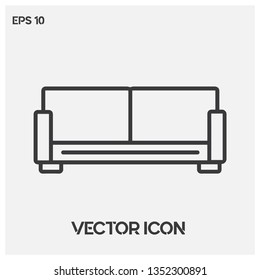 Sofa vector icon illustration. Perfect sofa symbol icon. Premium quality.