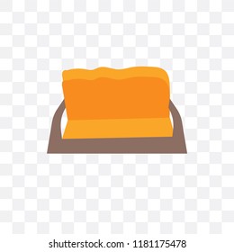 Sofa vector icon isolated on transparent background, Sofa logo concept