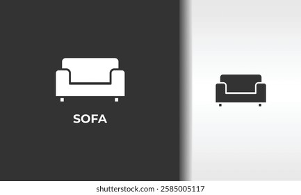 Sofa Vector, Icon Or Logo Sign Isolated Symbol Illustration