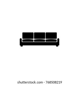 sofa vector icon on white background