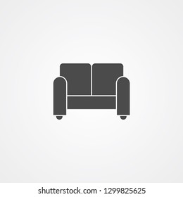 Sofa vector icon sign symbol