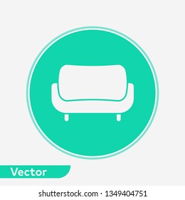 Sofa vector icon sign symbol