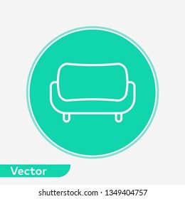 Sofa vector icon sign symbol