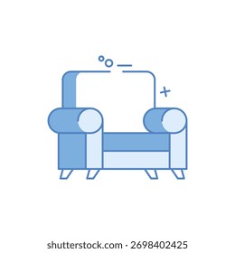 Icono de Vector de sofá ilustración de stock