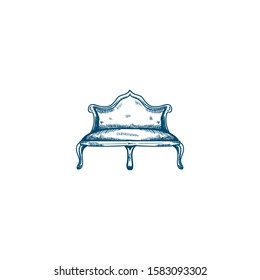 sofa vector illustration hand draw