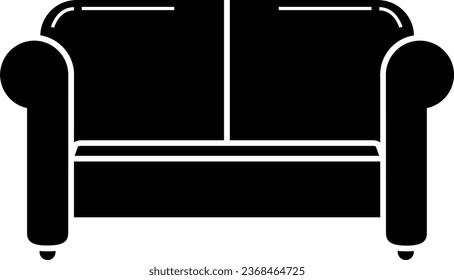 Sofa vector illustration icon isolated on white background