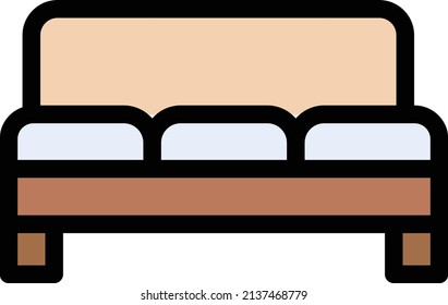 sofa Vector illustration on a transparent background. Premium quality symbols. Stroke vector icon for concept and graphic design.