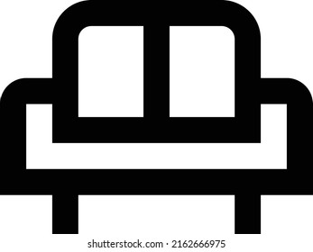 sofa Vector illustration on a transparent background.Premium quality symmbols.Stroke vector icons for concept and graphic design.