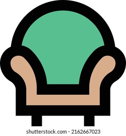 Sofa Vektorgrafik auf transparentem Hintergrund.Hochwertige Symmbols.Stroke Vektorsymbole für Konzept und Grafikdesign.