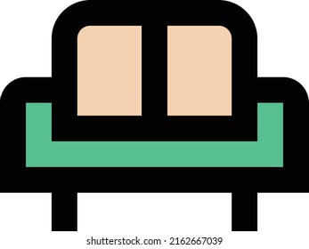 sofa Vector illustration on a transparent background.Premium quality symmbols.Stroke vector icons for concept and graphic design.
