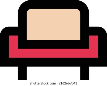 sofa Vector illustration on a transparent background.Premium quality symmbols.Stroke vector icons for concept and graphic design.