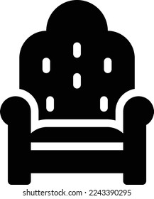 sofa Vector illustration on a transparent background. Premium quality symmbols. Glyphs vector icons for concept and graphic design. 
