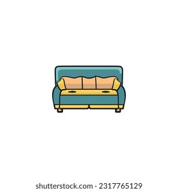 Sofa Vector, interior design Items vector.