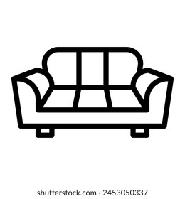 Sofa Vector Line Icon Design