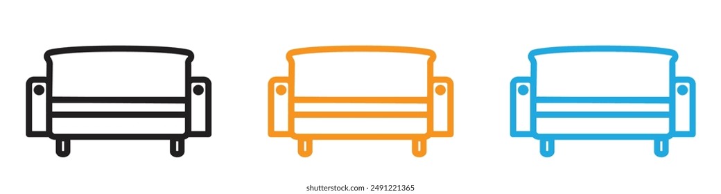 sofa vector logo set collection for web app ui