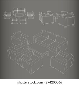 Sofa vector sihouette