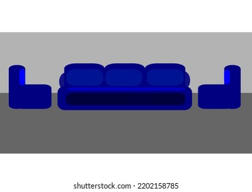 sofa vector is used for making pictures about home decoration and relaxation