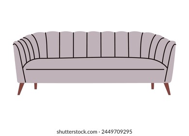 Sofa,couch.Furniture for home,interior, apartment.Sofas for living room,modern.Flat vector illustration isolated