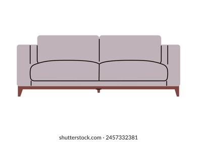 Sofa,couch.Furniture for home,interior, apartment.Sofas for living room,modern.Flat vector illustration isolated