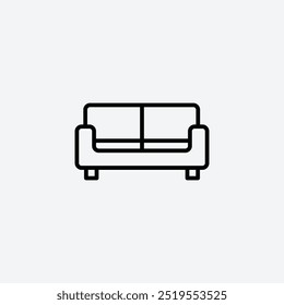 Sofaline vector icon. EPS 10