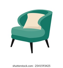 Sofas for Interior Design. Illustrated Comfort Cozy Chair Designs. Stylish and Comfortable Sofa Illustrations. Furniture.