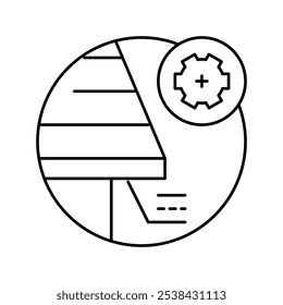 soffit roof line icon vector. soffit roof sign. isolated contour symbol black illustration