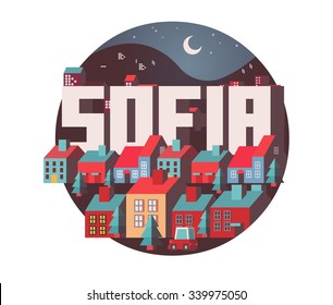 Sofia Stadt in Bulgarien ist ein schönes Reiseziel für Touristen.