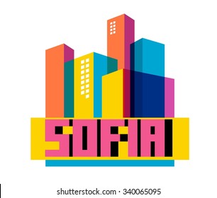 Sofia Stadt in Bulgarien ist ein schönes Reiseziel für Touristen.