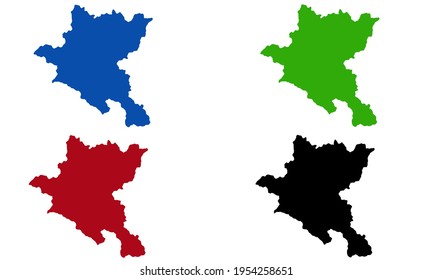 Sofia city map silhouette design in bulgaria on white background