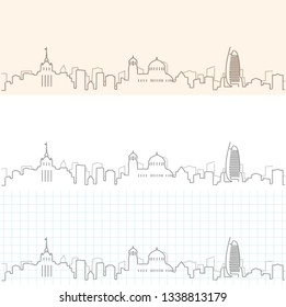 Sofia Hand Drawn Skyline