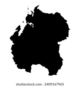 Sofia region map, administrative division of Madagascar. Vector illustration.