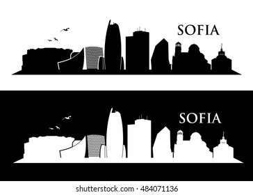 Sofia Skyline - Vector Illustration