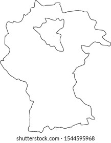 sofiya region map in bulgaria