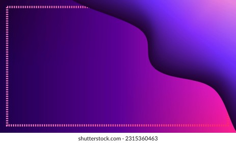 Soft 3D bulge side frame over twilight gradient background
