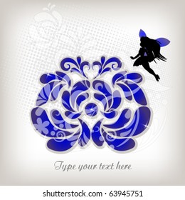 Soft abstract background with fairy