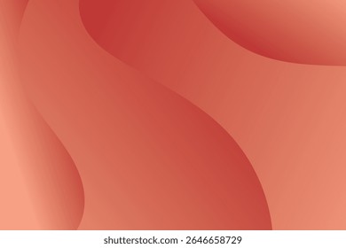 Um fundo macio e abstrato apresenta curvas fluidas e suaves em diferentes tons de coral e pêssego. O design utiliza gradientes sutis e iluminação suave para criar uma sensação suave e orgânica.