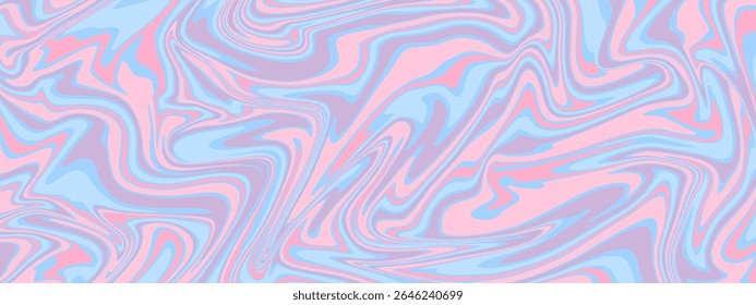 A soft, abstract background featuring a fluid, marbled pattern. The design consists of gentle swirls and waves in a pastel color palette of pink, light blue, and lavender.