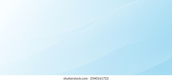 Soft abstract background featuring white wavy lines over a light blue gradient, creating a calm and modern design