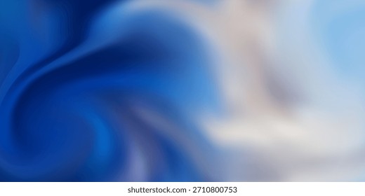 Fondo líquido azul y blanco Abstractas suave del frotis. Textura De Flujo Suave Borrosa.