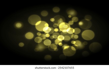 Banner de fundo Bokeh abstrato suave com efeitos de luz