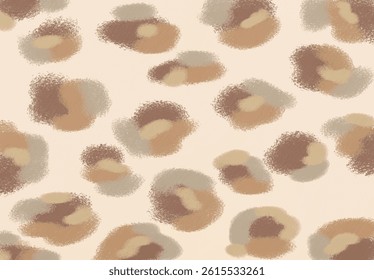 Soft Abstract Camo Pattern in Pastel Earth Tones – Seamless Animal Print Style