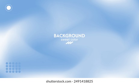 Soft abstract combination background of blue clouds. Minimalist pastel color design.