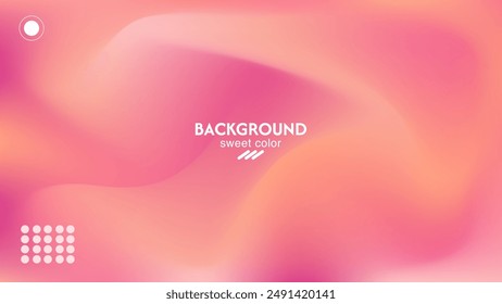 Soft abstract combination background of orange, pink, dark purple gradations. Minimalist pastel color design.