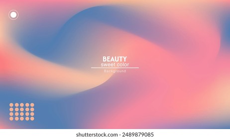 Soft abstract combination of pop color gradations. Minimalist pastel color design.