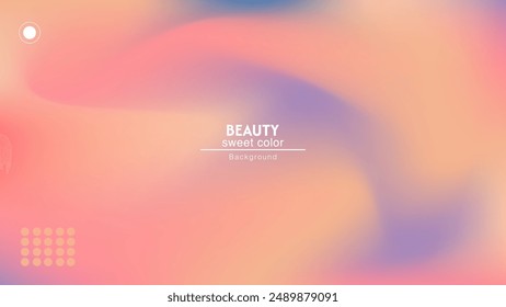 Soft abstract combination of pop color gradations. Minimalist pastel color design.