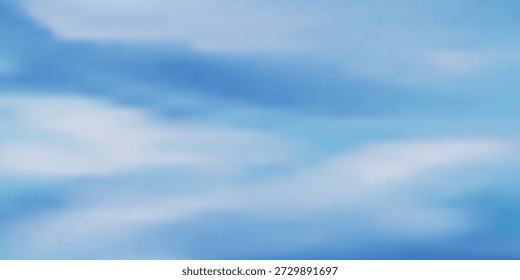 Una representación suave y abstracta de un cielo azul con nubes suaves y tenues, creando una atmósfera serena y aireada.